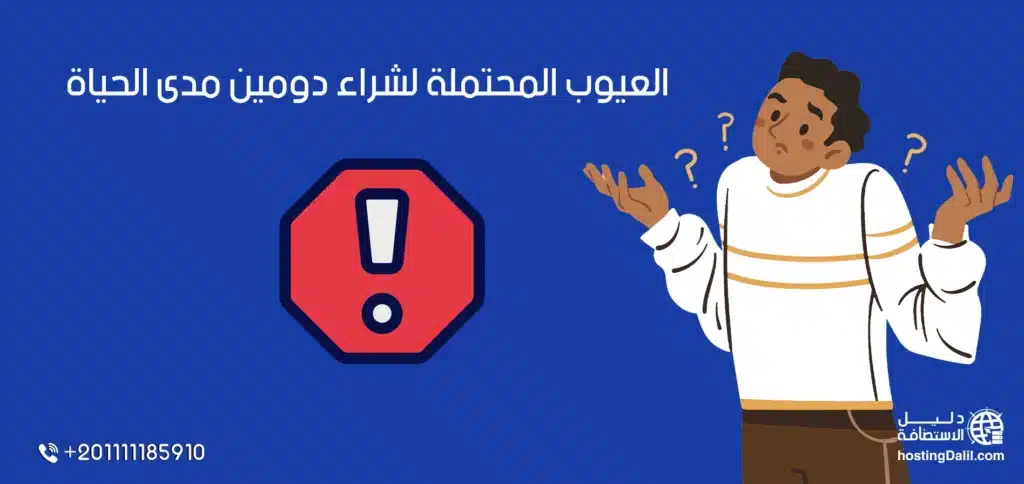 عيوب شراء دومين مدى الحياة