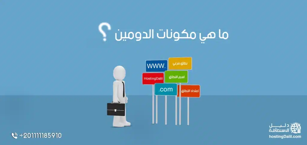 ما هي مكونات الدومين؟