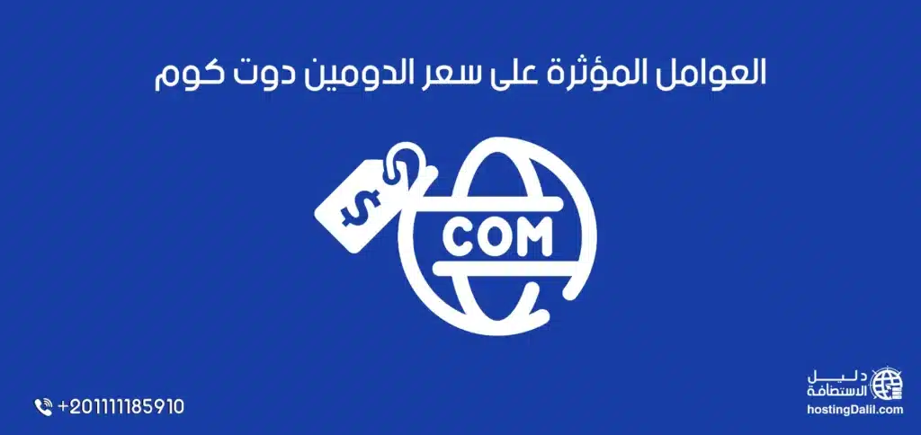 العوامل المؤثرة على سعر الدومين دوت كوم