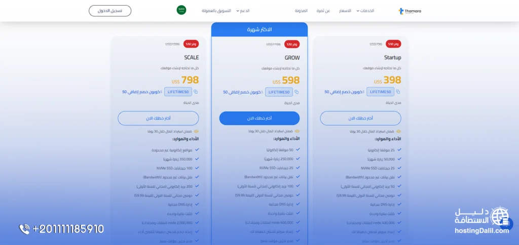 ثمرة استضافة مواقع مدى الحياة