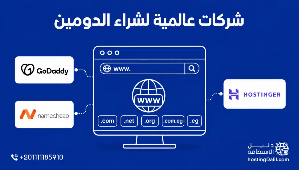 أفضل مواقع شراء دومين من مصر