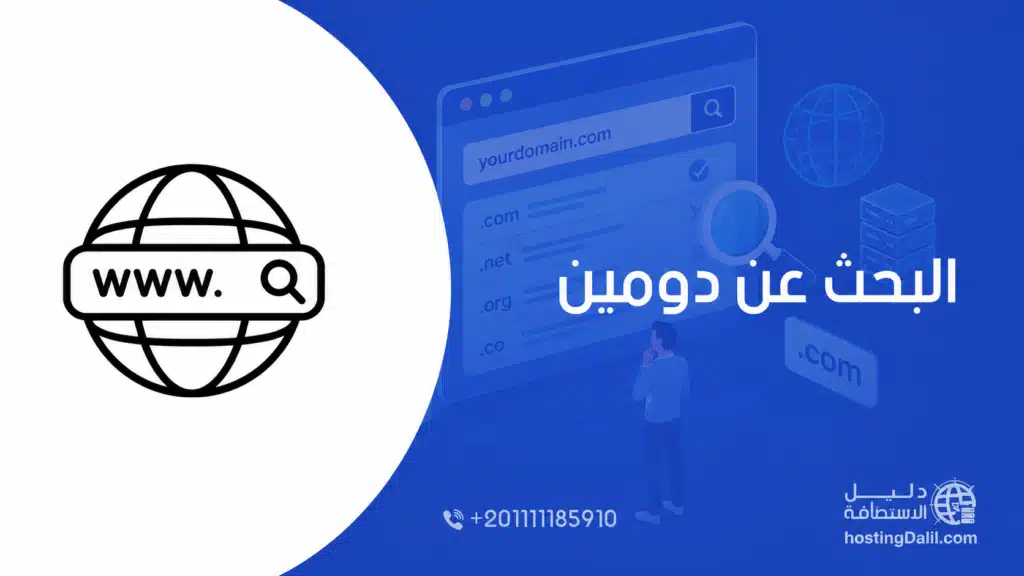 البحث عن دومين - البحث عن اسم نطاق - domain search - domain lookup