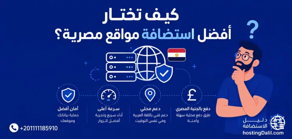 كيف تختار افضل استضافة مواقع مصرية؟