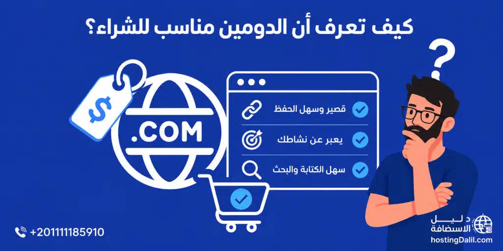 كيف تعرف أن الدومين مناسب للشراء؟